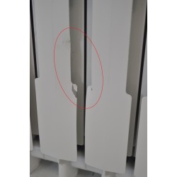Radiateur électrique connecté IPALA vertical 1500W blanc - inertie fluide