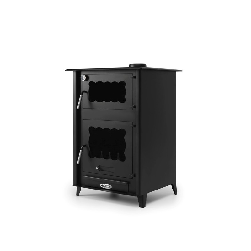 Poêle à Bois 13kW PRENSASTOVE Etna Acier Noir