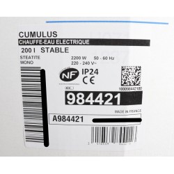 CUMULUS EXPERT - Chauffe-Eau Électrique 200 L Stéatite Stable - 984421