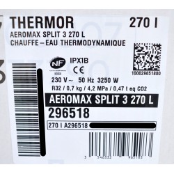 THERMOR - Chauffe-eau thermodynamique Aéromax Split 3 Vertical Mural - 150L  - 3 personnes - Réf - 296516