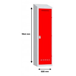 Vestiaire Monobloc Pompiers 194x50x55cm