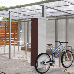 Armoire Sécurisée 8 Casiers Recharge Avec Prise Pour Batterie Vélo