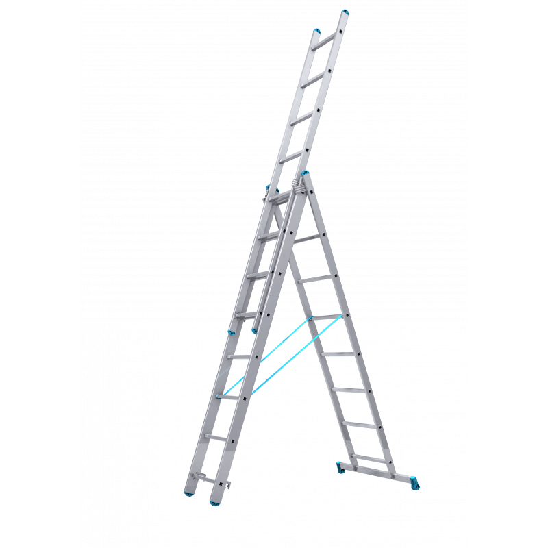 Echelle Transformable Aluminium TUBESCA Starline 3 Plans 3x12 Marches Hauteur d'accès - 00143312