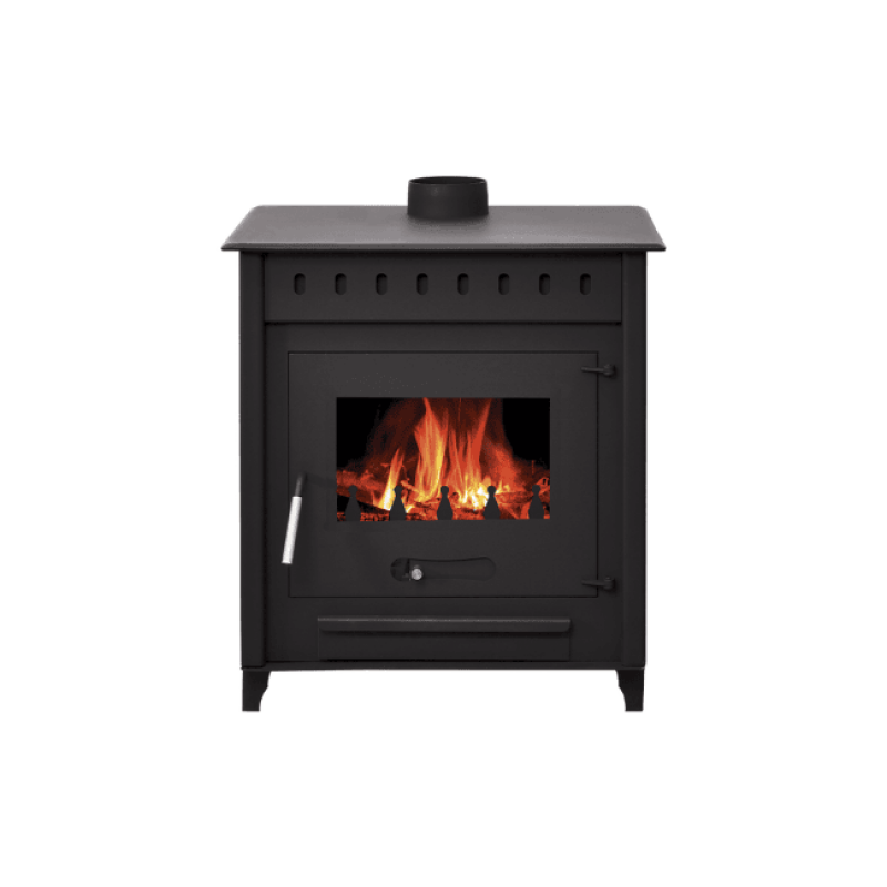 Poêle à Bois 13kW STOVE ITALIA Alba Noir