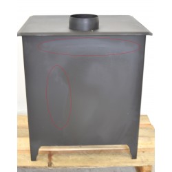 Poêle à Bois 13kW STOVE ITALIA Alba Noir  Pas Cher