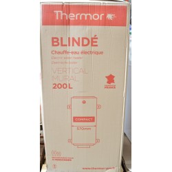 THERMOR 861513 - Chauffe-Eau Électrique 200 L Blindé Vertical Mural