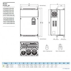 VFD1100C43A-00 dimensions