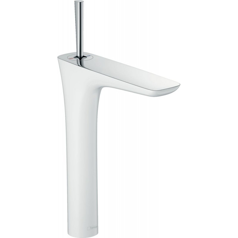 Mitigeur de Lavabo Haut HANSGROHE PURAVIDA Pour Vasque Libre Blanc/Chromé - 15972000