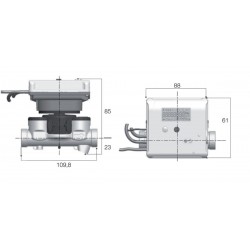 Compteur d'Énergie Thermique ITRON Ultramax DN15 Fil 20x27