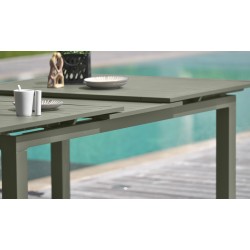 Table de Jardin Extensible 240/300cm DCB GARDEN Aluminium Kaki