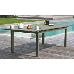 Table de Jardin Extensible 240/300cm DCB GARDEN Aluminium Kaki