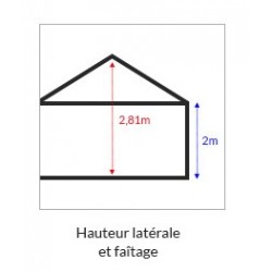 Tente de Réception Barnum Chapiteau Tonnelle 3x4m INTEROUGE