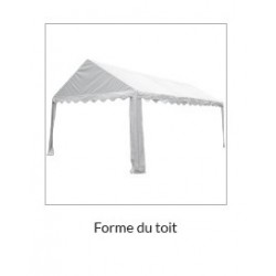 Tente de Réception Barnum Chapiteau Tonnelle 3x4m INTEROUGE