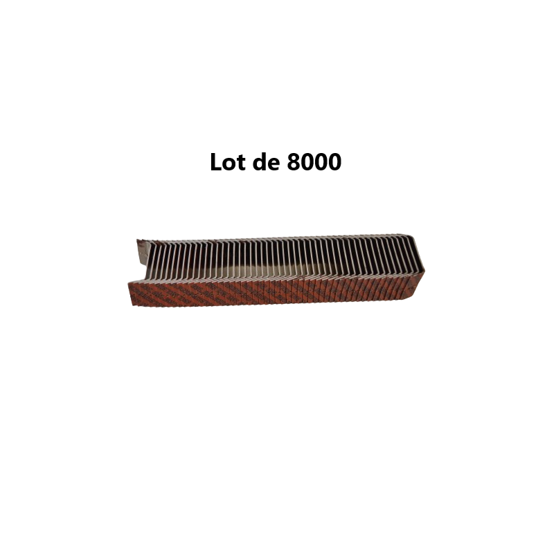 Lot de 8000 Chapes Agrafes de Cerclage SIGNODE 27x7mm 58 MNA 0000 565