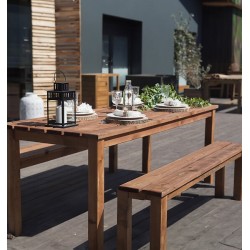 Table de Jardin avec Bancs