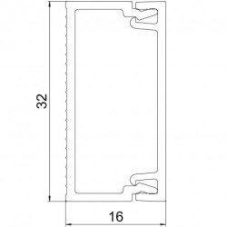 Goulotte Passe-Câble OBO BETTERMANN AX 3216