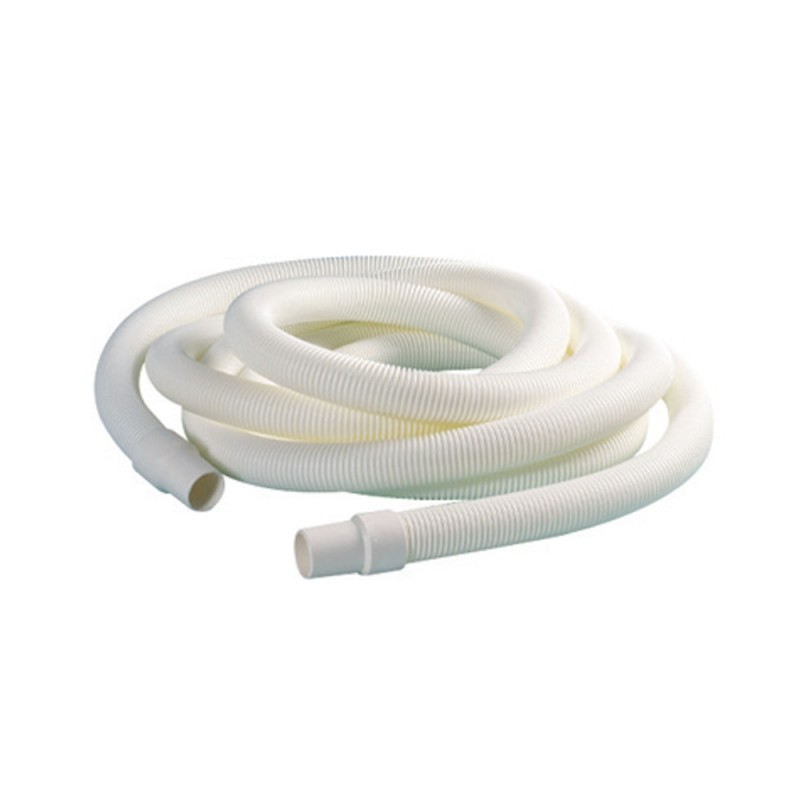 Tuyau Flottant Spiralé 12m EVERBLUE Pour Nettoyage de la Piscine Ø38mm Blanc