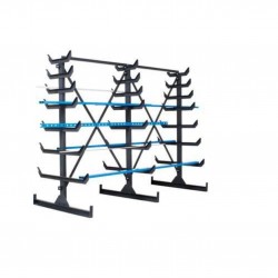 Lot de 1 Départ et 3 Suivants de Rayonnage d'Atelier KIND Cantilever Double Face 2000x5000x1200mm - 624506