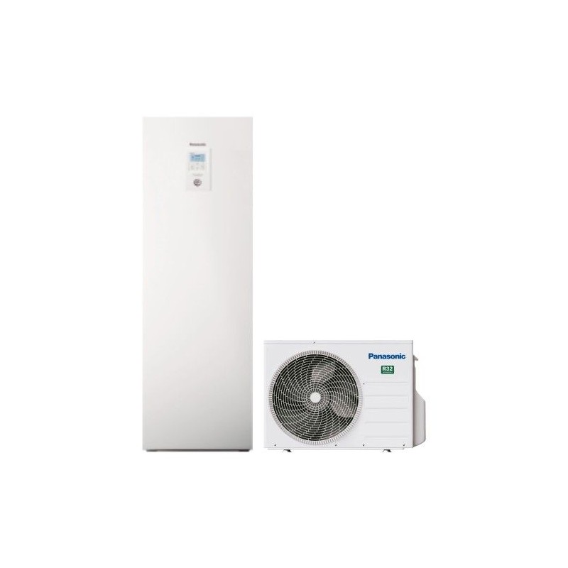 Ensemble Pompe à Chaleur Air/Eau 9kW PANASONIC Aquaréa ECS Intégré R32 Monophasé