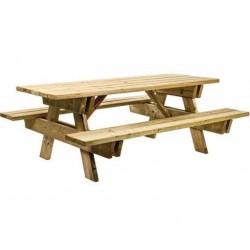 Table de Pique-Nique Robuste 110kg en Bois Multiplis