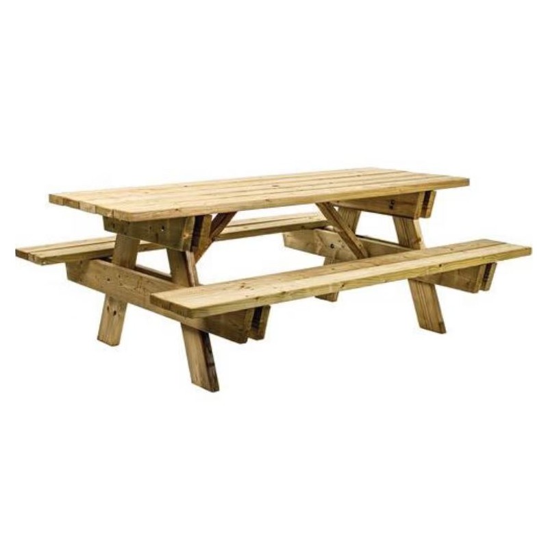 Table de Pique-Nique Robuste 110kg en Bois Multiplis