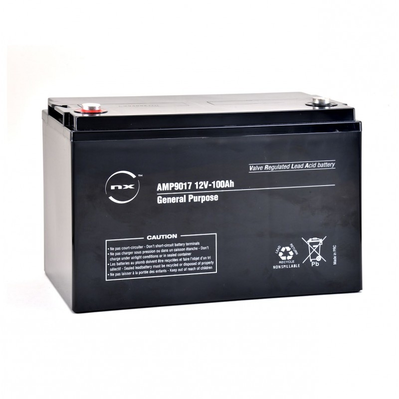 Batterie Plomb Etanche NX 100-12 General Purpose AGM 100Ah 12V Tout Usage