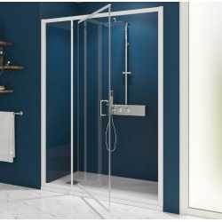 Paroi de Douche KINEDO Smart Express Porte Pivotante + 1 Fixe Réversible 120x190cm