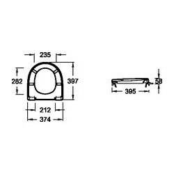 Abattant WC JACOB DELAFON Odeon Blanc - E70009-00