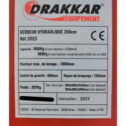 Gerbeur DRAKKAR EQUIPEMENT 13123