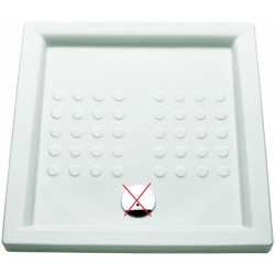 Receveur de Douche 90x90cm ROCA Zoom Polo en Céramique Blanc - WMT1CA16Z000001