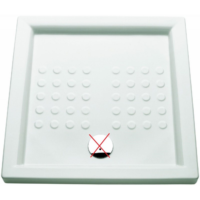 Receveur de Douche 90x90cm ROCA Zoom Polo en Céramique Blanc - WMT1CA16Z000001