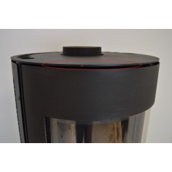 Poêle à Bois 7kW INTERSTOVES Noir Pas Cher