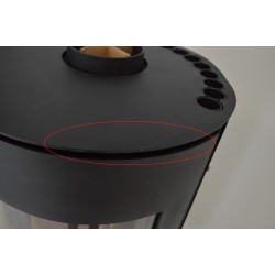 Poêle à Bois 7kW INTERSTOVES Noir Pas Cher