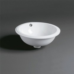 Vasque Lavabo à Encastrer 42cm SIMAS Blanco en Céramique Blanc