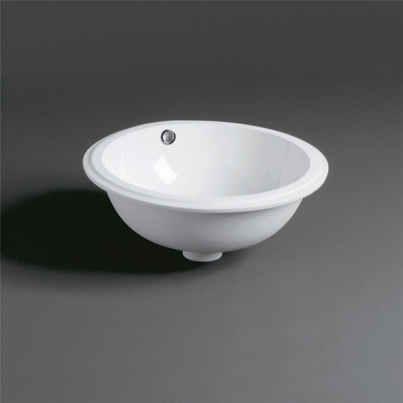 Vasque Lavabo à Encastrer 42cm SIMAS Blanco en Céramique Blanc