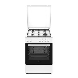 Cuisinière Mixte AYA Four 62L et 4 Feux Gaz - ACM66GW