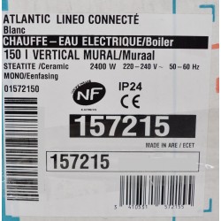 Chauffe-Eau Electrique Carré 150L ATLANTIC Linéo 157215