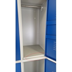 Vestiaire Industrie Propre 6 Casiers Monobloc pas cher.