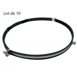 Lot de 10 Colliers Supports Caoutchouc AIRFRANE Diamètre 450mm Conduit et Réseau Ventilation - CGC450