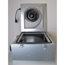 Caisson Ventilation Insonorisé en Acier SYSTEMAIR Silencieux KVKE125