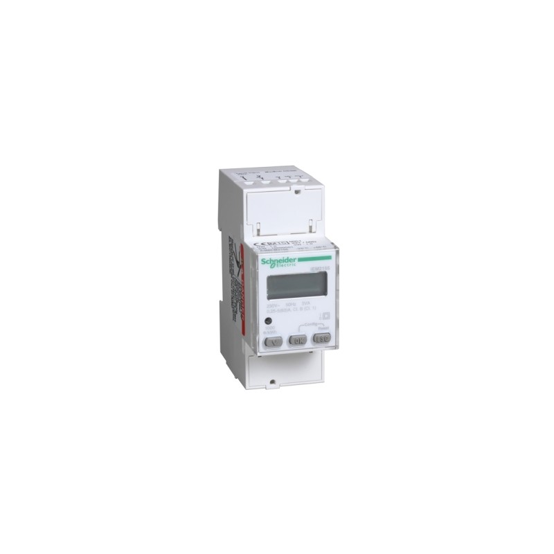 Compteur d'Energie SCHNEIDER ELECTRIC iEM2155 63A Monophasé Multi-Tarif Modbus MID