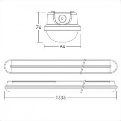 Réglette Luminaire Étanche LED THORN Julie Flex 96700017