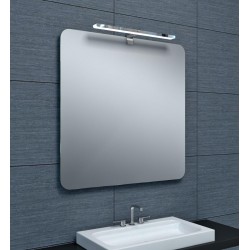 Miroir de Salle de Bain ALTERNA Milan Avec Antibuée Carré Bords Arrondis 6661035