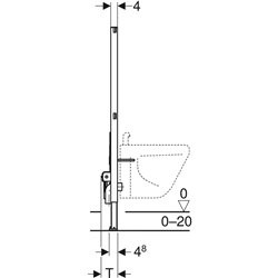 Bâti-Support Acier Pour Bidet Suspendu 112cm GEBERIT Duofix