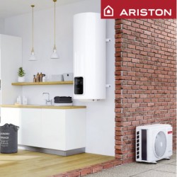 Chauffe-Eau Thermodynamique 150L ARISTON Nuos Split Connecté Mural avec Unité Extérieure