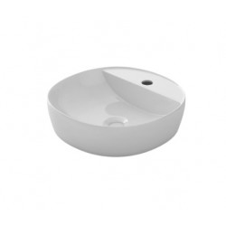 Vasque Lavabo à Poser Ronde FUXSABANY Diamètre 40cm Céramique Blanc Brillant - FINO OC40