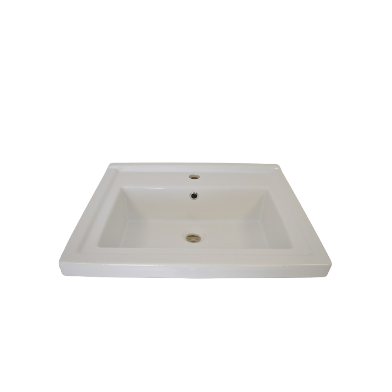 Vasque Lavabo à Encastrer Rectangle SANOVIT 60x50cm Céramique Blanc - 8060