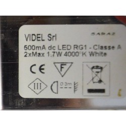 Éclairage Lampe LED VIDEL Blanca S Chromé OMFLED60