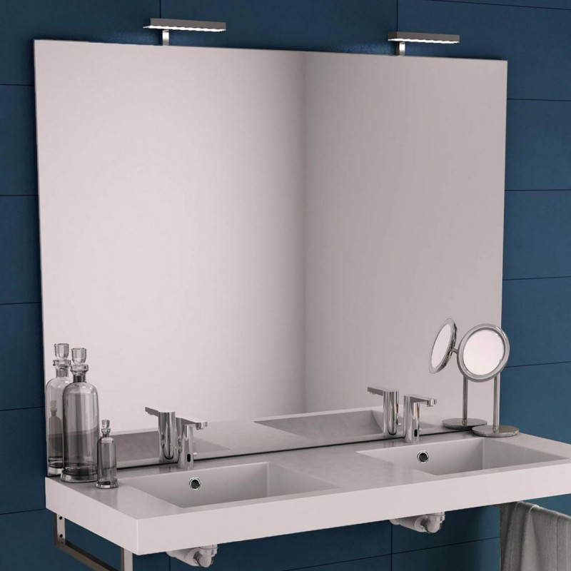 Miroir de Salle de Bain NEOVA Milano Panoramique Sans Éclairage LED 1400x1042mm Blanc