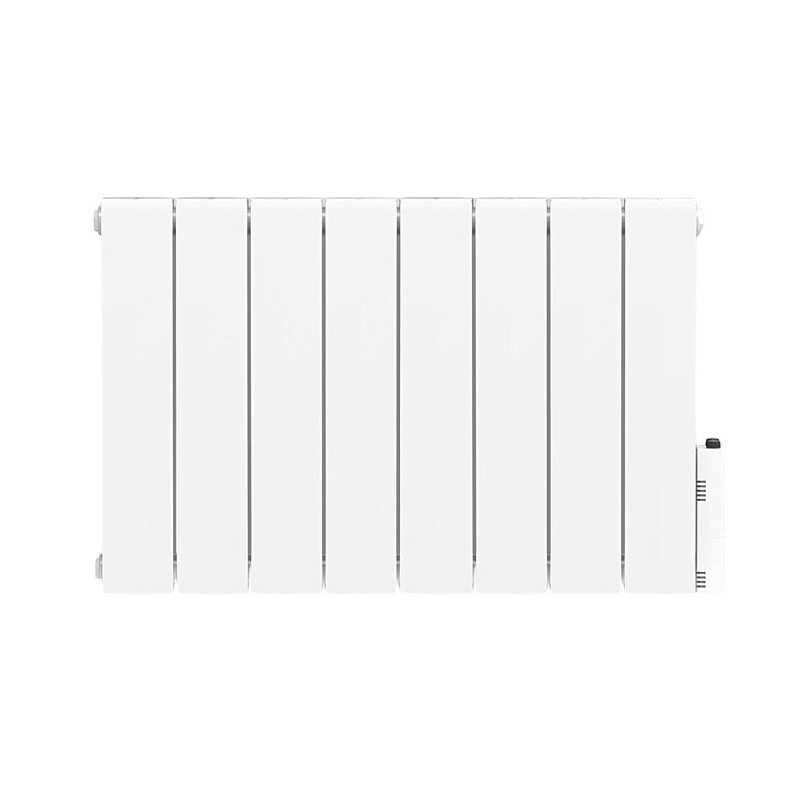 Radiateur Electrique à Fluide Caloporteur 2000W HEATZY Bloom Connecté Wifi Horizontal Blanc